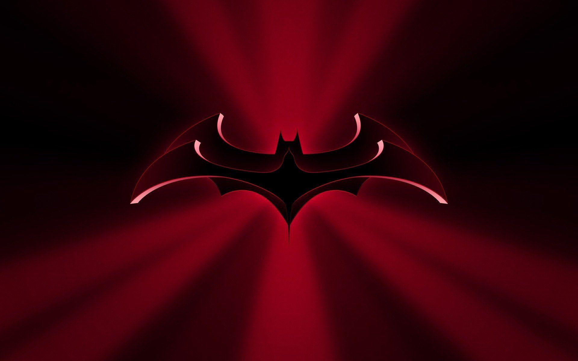 Red and Black Batman Logo - Batman Logo HD Wallpaper and Background Image