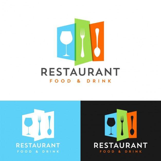Restarants of Red Colored Logo - Colorful restaurant logo design Vector | Free Download