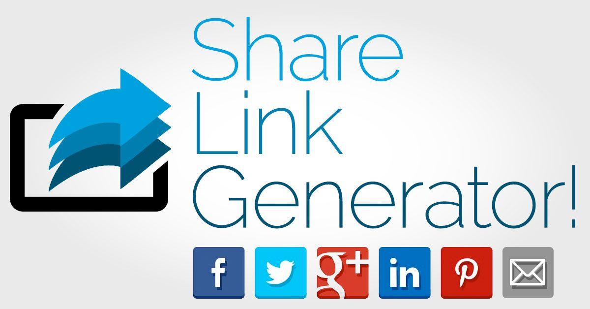 LinkedIn Hyperlink Logo - Share Link Generator: Facebook, Twitter, Google Plus, LinkedIn ...