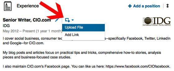 LinkedIn Link Logo - How to Add Video, Images to Your LinkedIn Profile | CIO