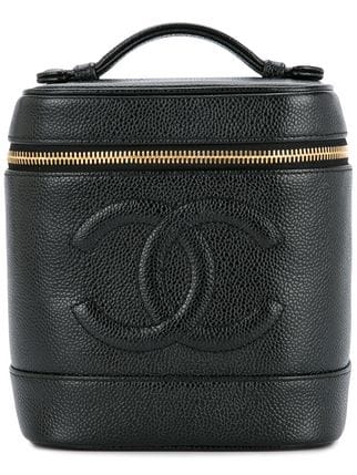 CC Purse Logo - $1,801 Chanel Vintage CC Logos Cosmetic Handbag - Buy Online - Fast ...