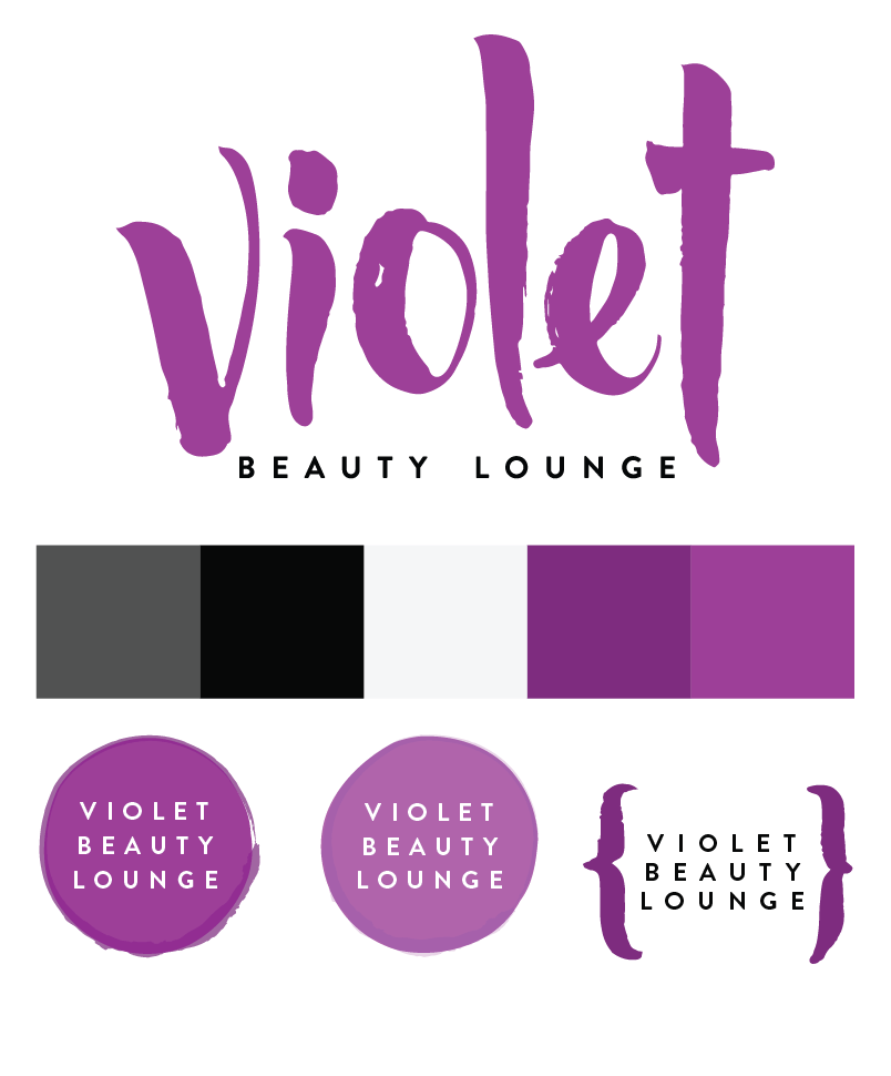 Violet Logo - Violet Beauty Lounge Logo and Brand