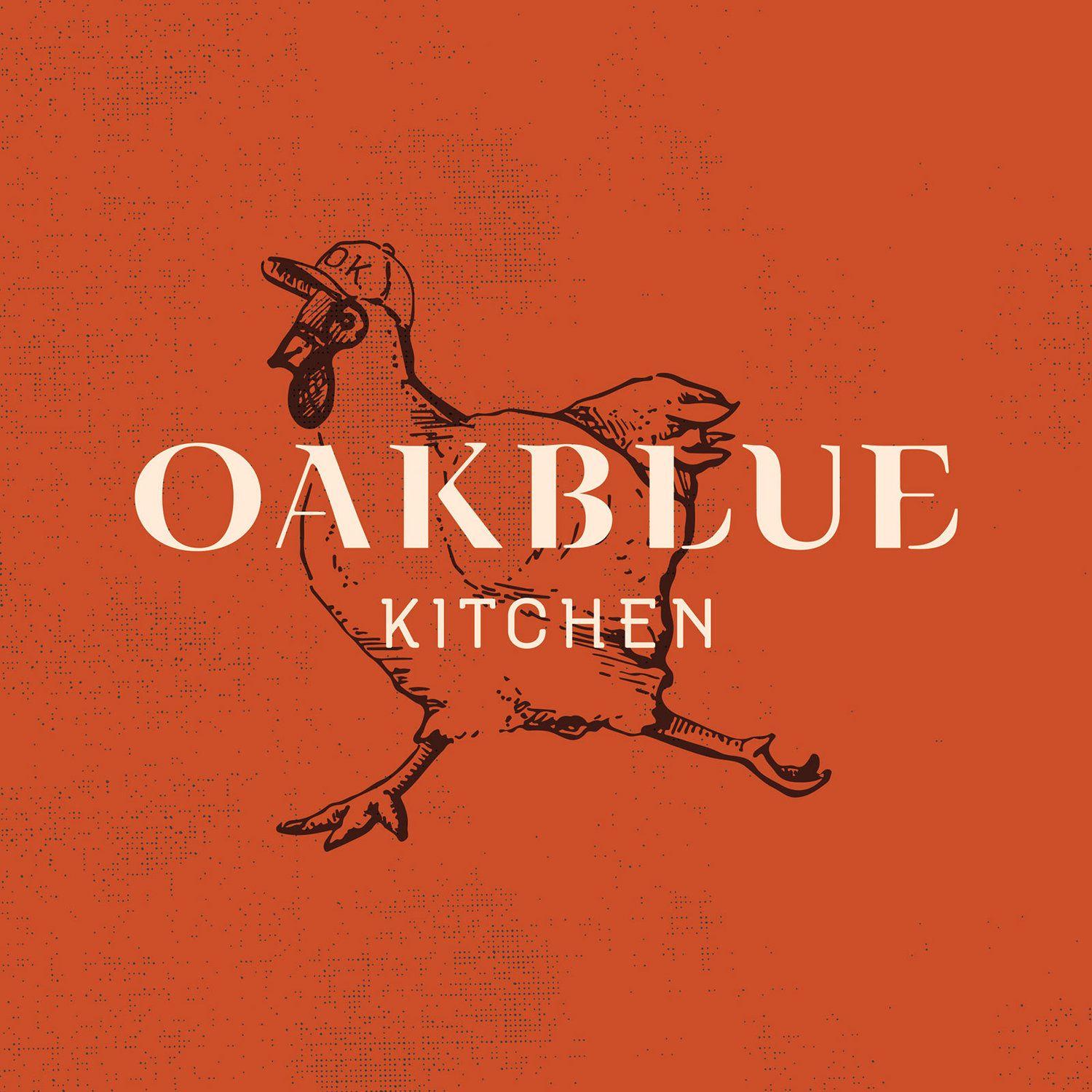 Restarants of Red Colored Logo - Oakblue Kitchen - Restaurant Branding - Greenville SC - Design by ...