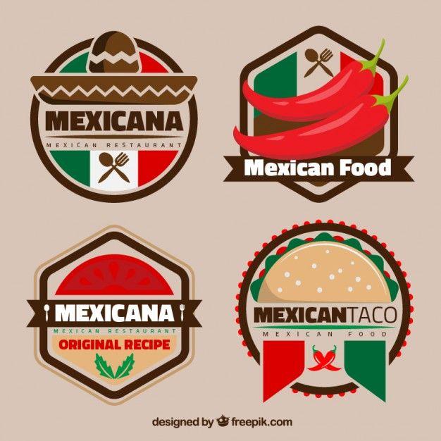 Restarants of Red Colored Logo - Colorful mexican logos for restaurants Vector | Free Download