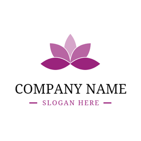 Purple Lotus Flower Logo - Free Lotus Logo Designs | DesignEvo Logo Maker