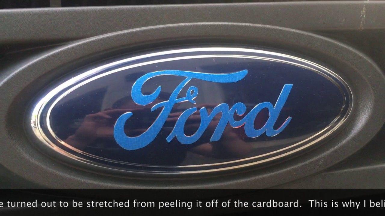 Black Blue Oval Logo - How To Black Out Ford Emblem Option 2 - YouTube