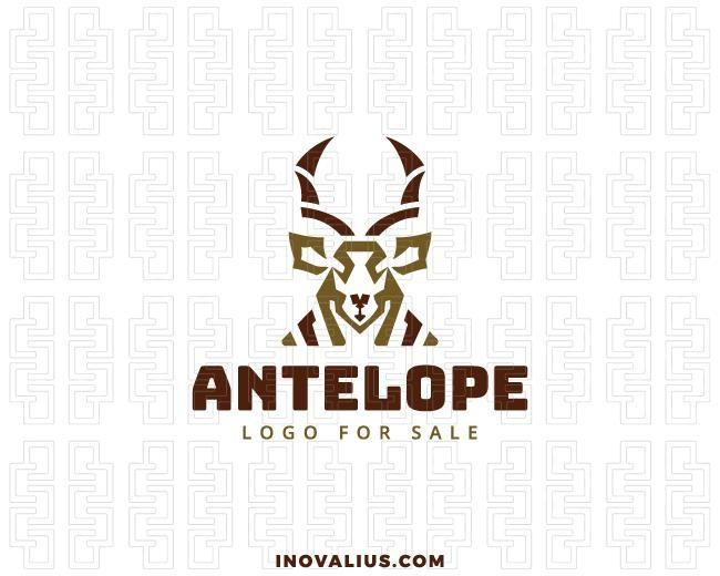 Green Colored Company Logo - Antelope Company Logo For Sale | Inovalius