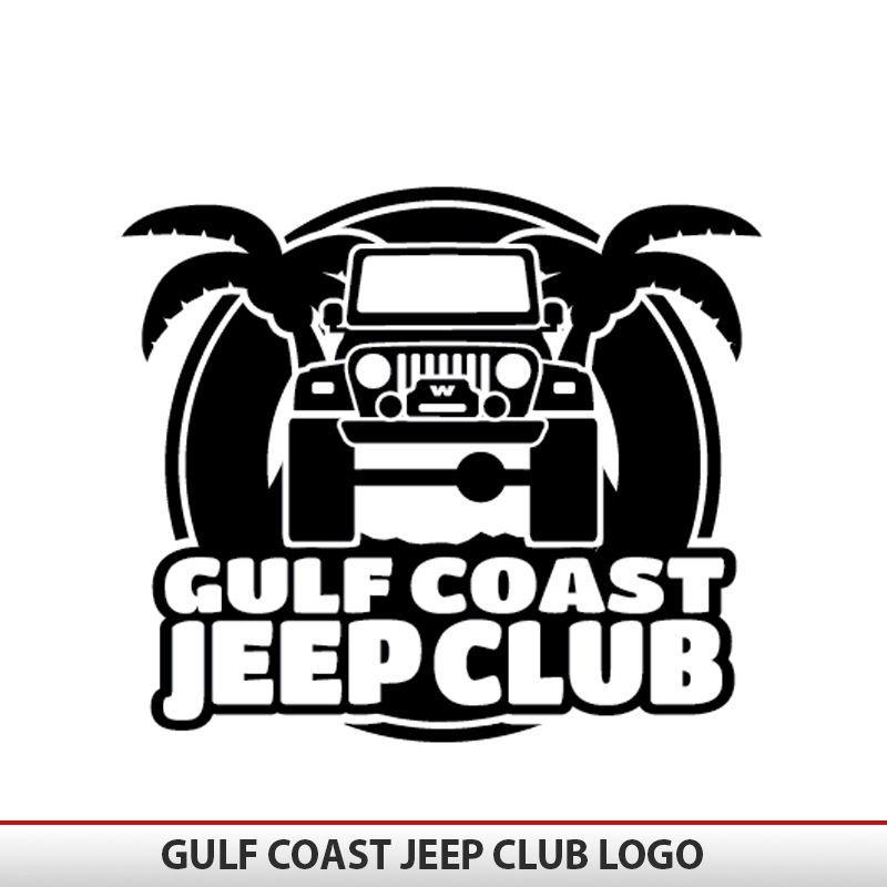 Jeep YJ Logo - Gulf Coast Jeep Club Logo | AlphaVinyl
