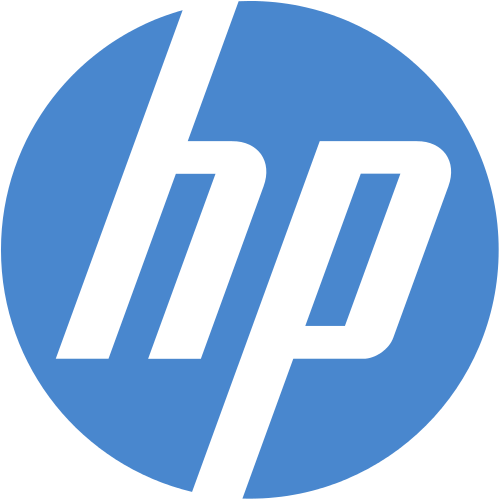 Blue and White Logo - HP New Logo 2D.svg