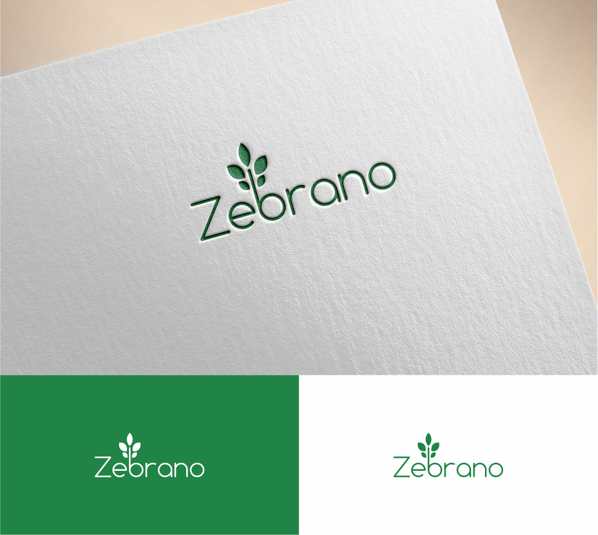 Green Colored Company Logo - Colorful, Economical, It Company Logo Design for Zebrano