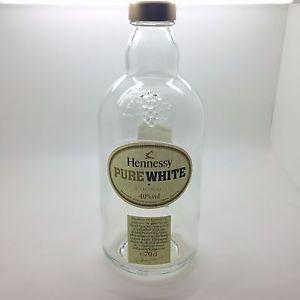 Hennessy Bottle Logo - Rare Hennessy Collectible Pure White Cognac Empty Bottle!!! | eBay