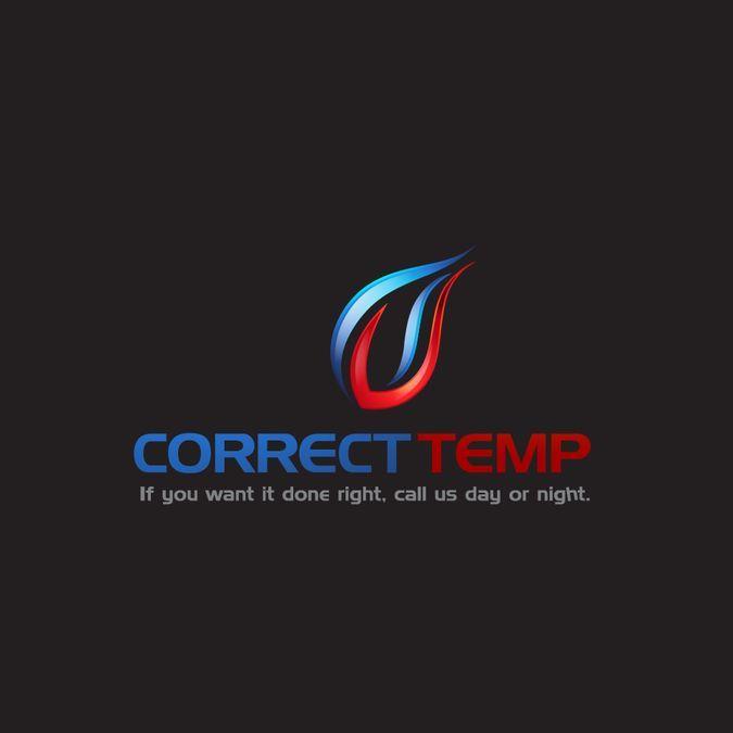 Red White and Blue Company Logo - logo for air conditioning company want colors be red, white and blue