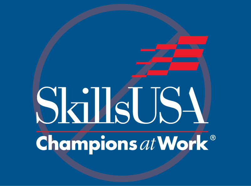 White and Dark Blue Company Logo - SkillsUSA Logo Guidelines - Georgia's SkillsUSA Advisors Association