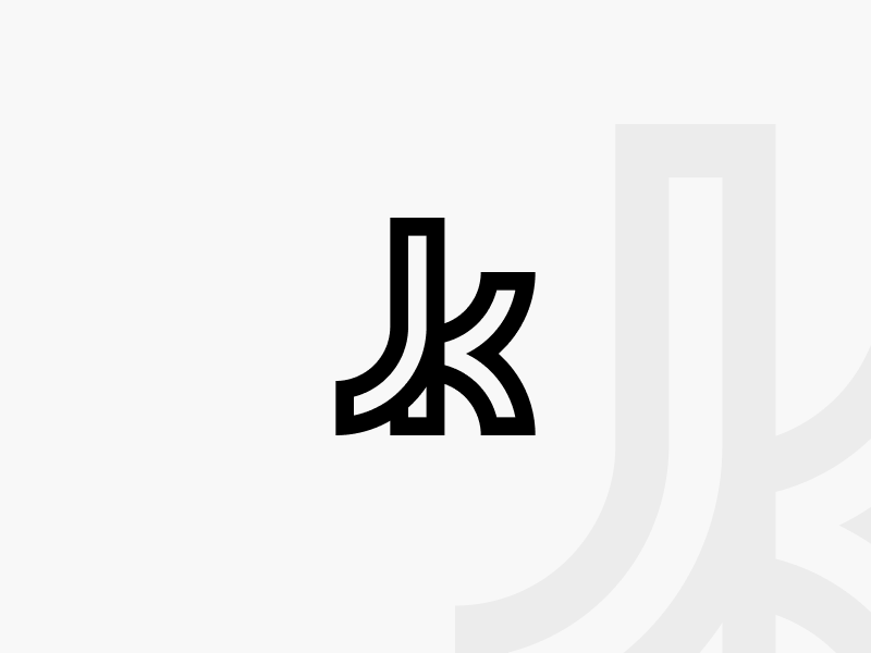 Jk Logo - Jk Logo Outline by Vukašin Anđelković | Dribbble | Dribbble