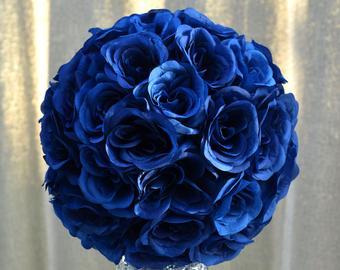 Navy Blue Flower Logo - Navy blue flower | Etsy