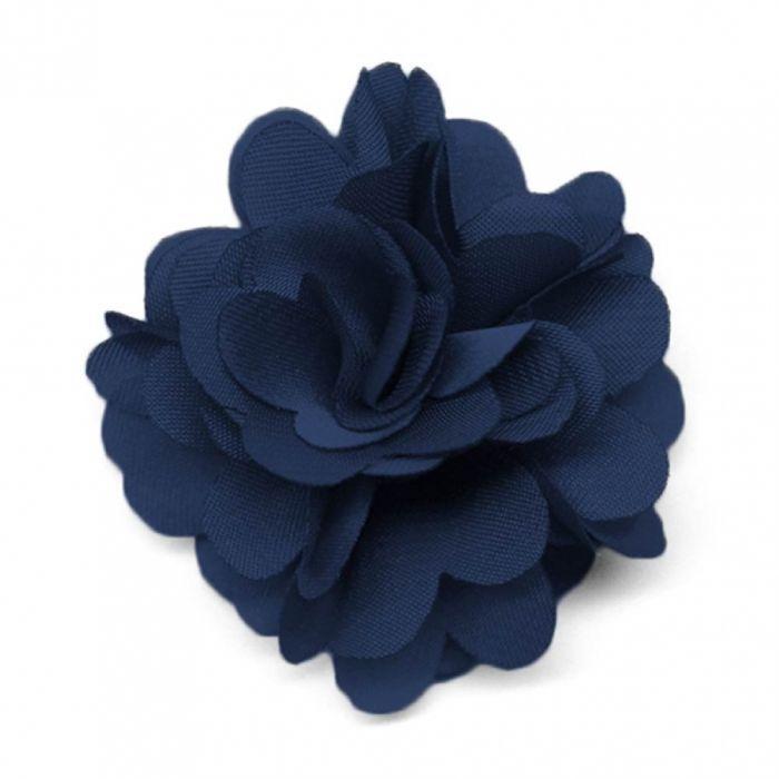 Navy Blue Flower Logo - Navy Blue Flower Pin
