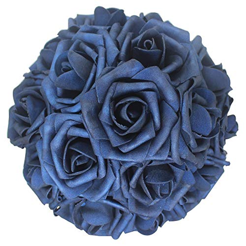Navy Blue Flower Logo - Navy Blue Flowers for Wedding: Amazon.com