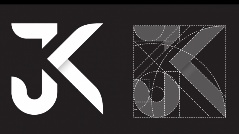 Jk Logo - Personal Initials. monogram. Logo design, Logos, Initials logo