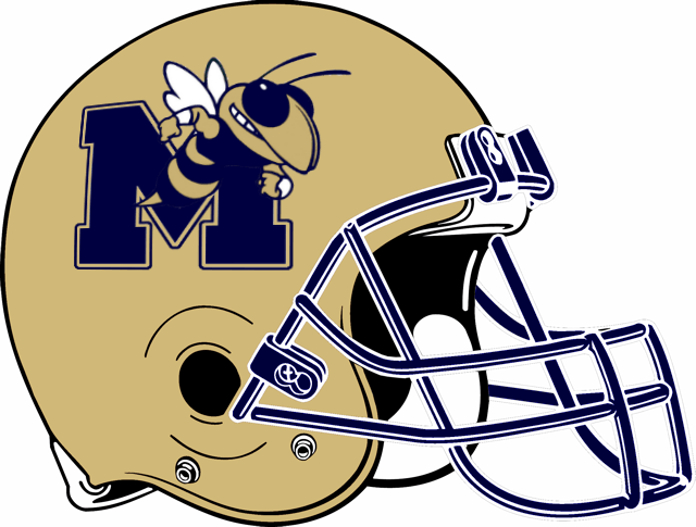 Memphis Yellow Jackets Logo - Team Mascot: Yellowjackets - Michigan HS Helmet Project