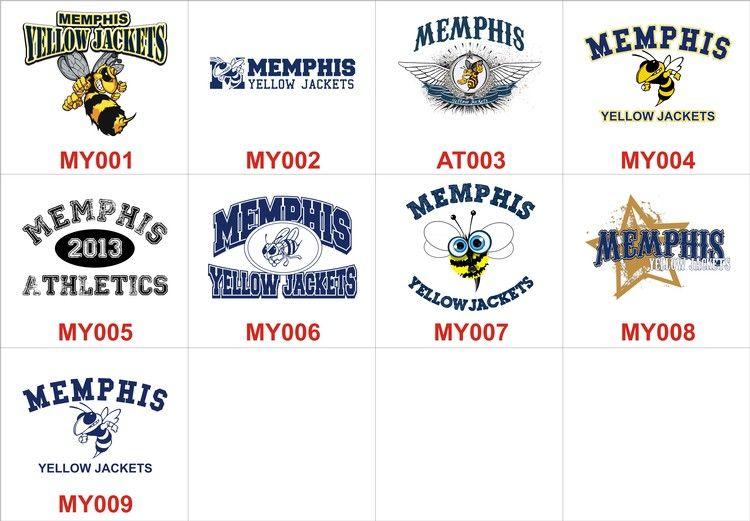 Memphis Yellow Jackets Logo - Memphis Yellow Jackets Apparel - Pullover Hooded Sweatshirt - Select ...