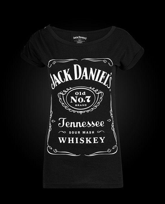 Women Black and White Logo - Jack Daniel's Womens Black T Shirt. Jack Daniel's Shop