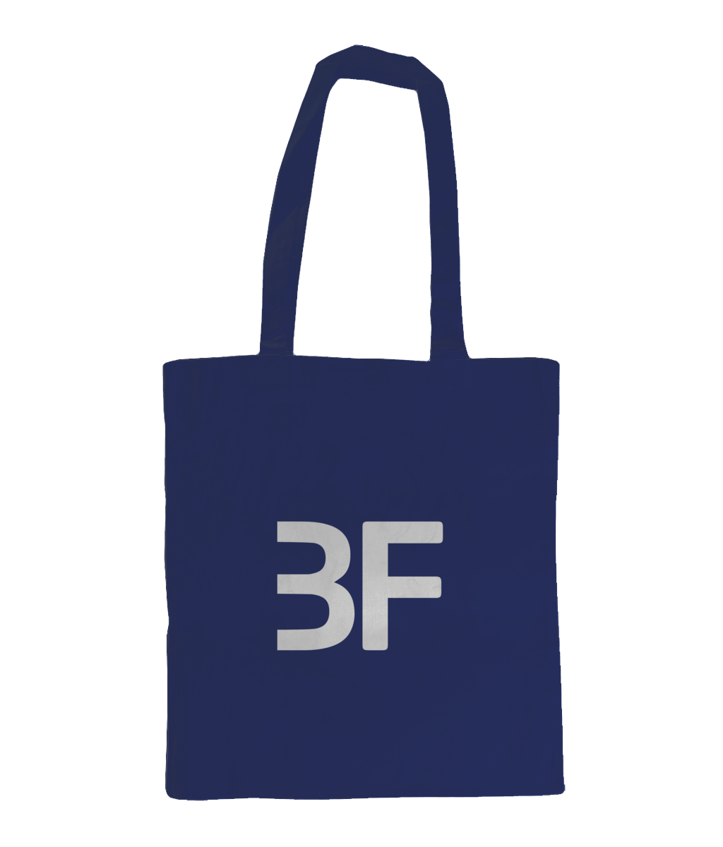 Blue and White Logo - BalletFriends - Shoulder Ballet Bag, White Logo