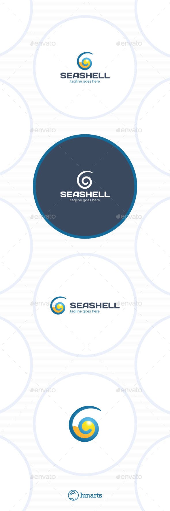 Sea Shell Logo - Sea Shell Logo - Travel by lunarts_studio | GraphicRiver