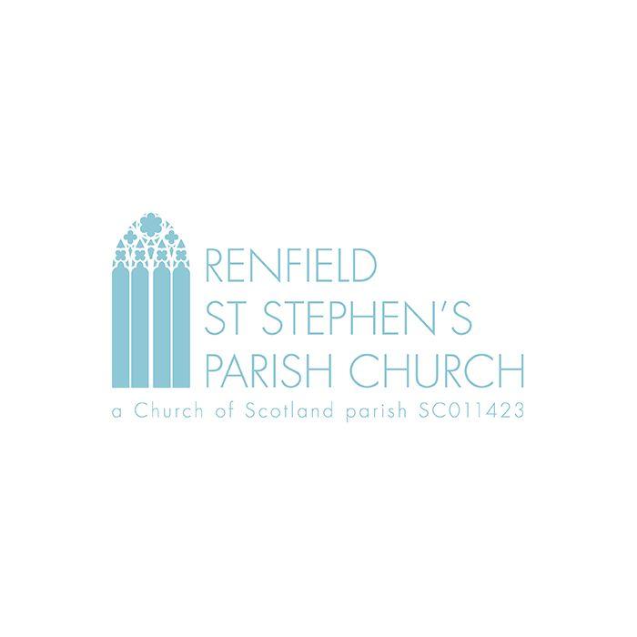 Church Window Logo - Renfield St Stephen's Parish Church logo – ELIJAH WADE ARTEFACTS