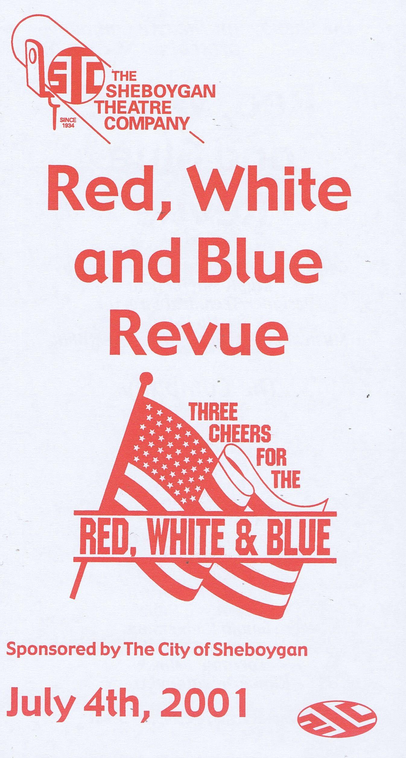 Red White and Blue Company Logo - Red, White & Blue Revue – STC | Sheboygan Theatre Company