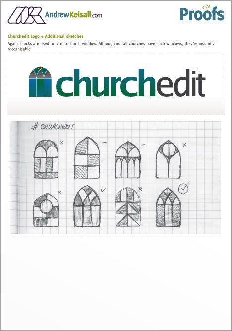 Church Window Logo - Total Logo Design Process for Edit Websites