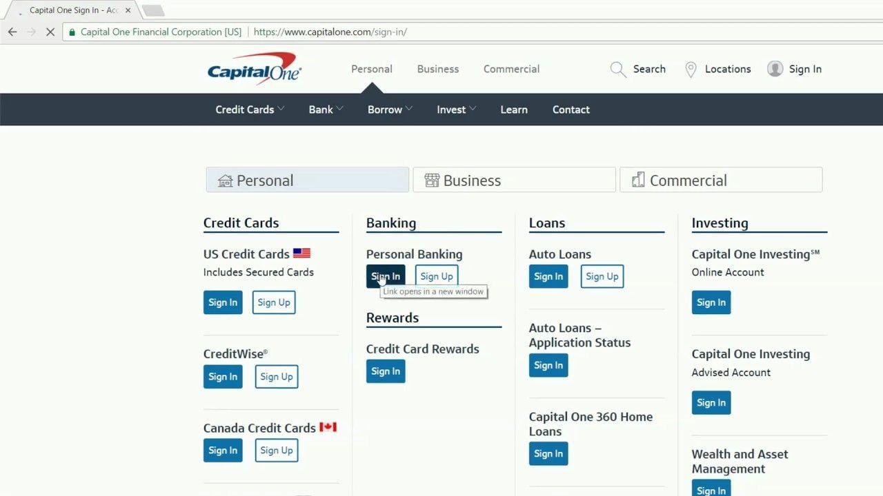 Capital One Financial Logo - How to login into Capital One Financial banking online account USA