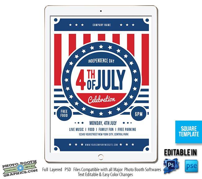 Red White and Blue Company Logo - Red, White, & Blue – Static iPad Screen – TemplateLookBook.com