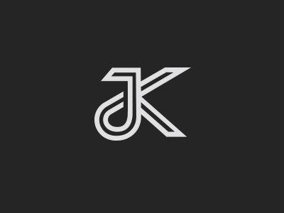 Jk Logo - JK Monogram. Johnny&ker. Logo design, Monogram, Logos