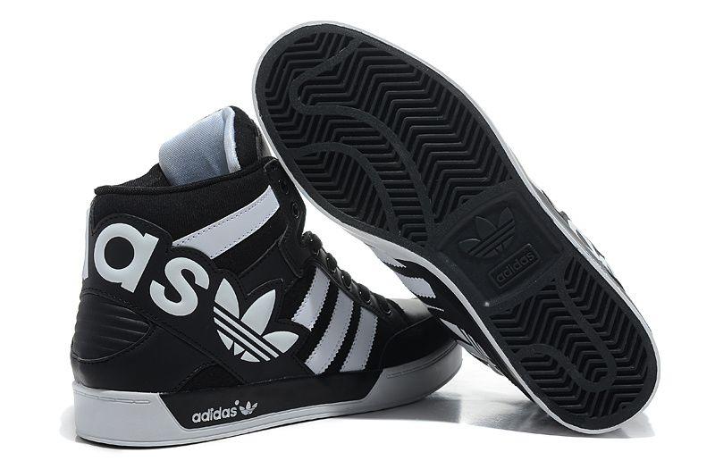 Women Black and White Logo - Fashionable Adidas Originals City Love 3 Generations High Top Shoes