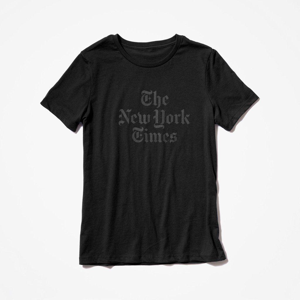 Women Black and White Logo - New York Times Women's Shirt – NYTStore