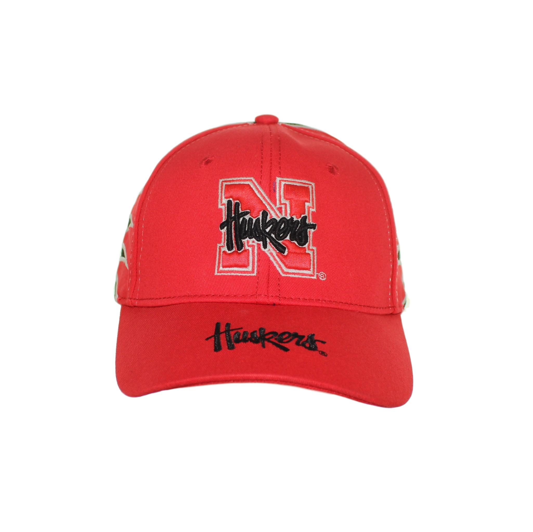 Red N Logo - Nebraska Cornhuskers – Red “N” Logo on Red and Black Adjustable Hat ...