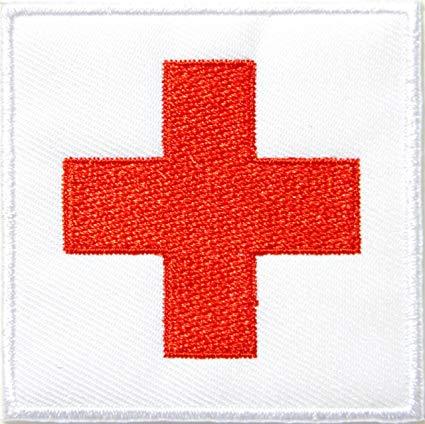 Sewing Red Cross Logo - American Red Cross Medic First Aid Nurse Doctor