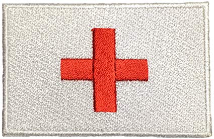Sewing Red Cross Logo - Papapatch Red Cross Medic First Aid Emergency Logo