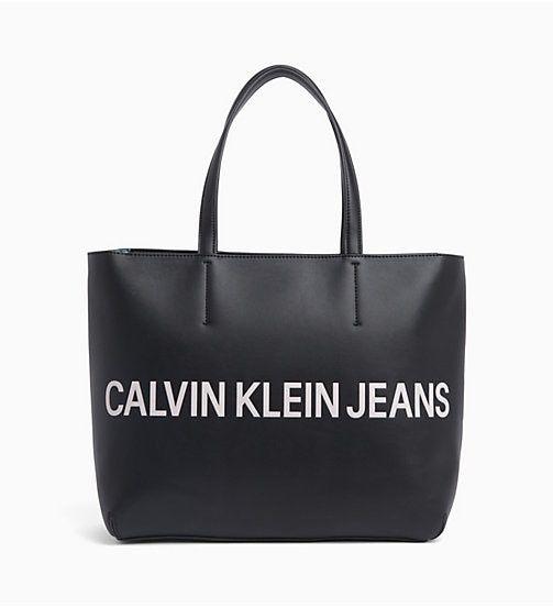 Women Black and White Logo - Women's Bags & Handbags. CALVIN KLEIN®