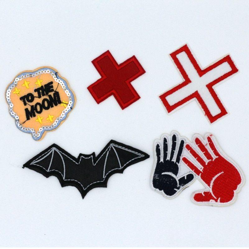 Sewing Red Cross Logo - 10pcs NEW 45*45mm Red Cross Design Iron On Embroidered Patches ...