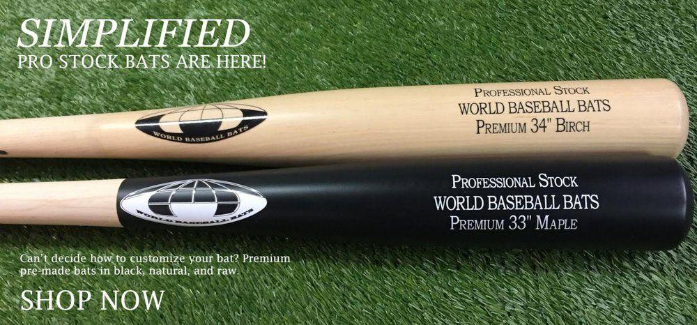 Baseball and Baseball Bat Logo - World Baseball Bats