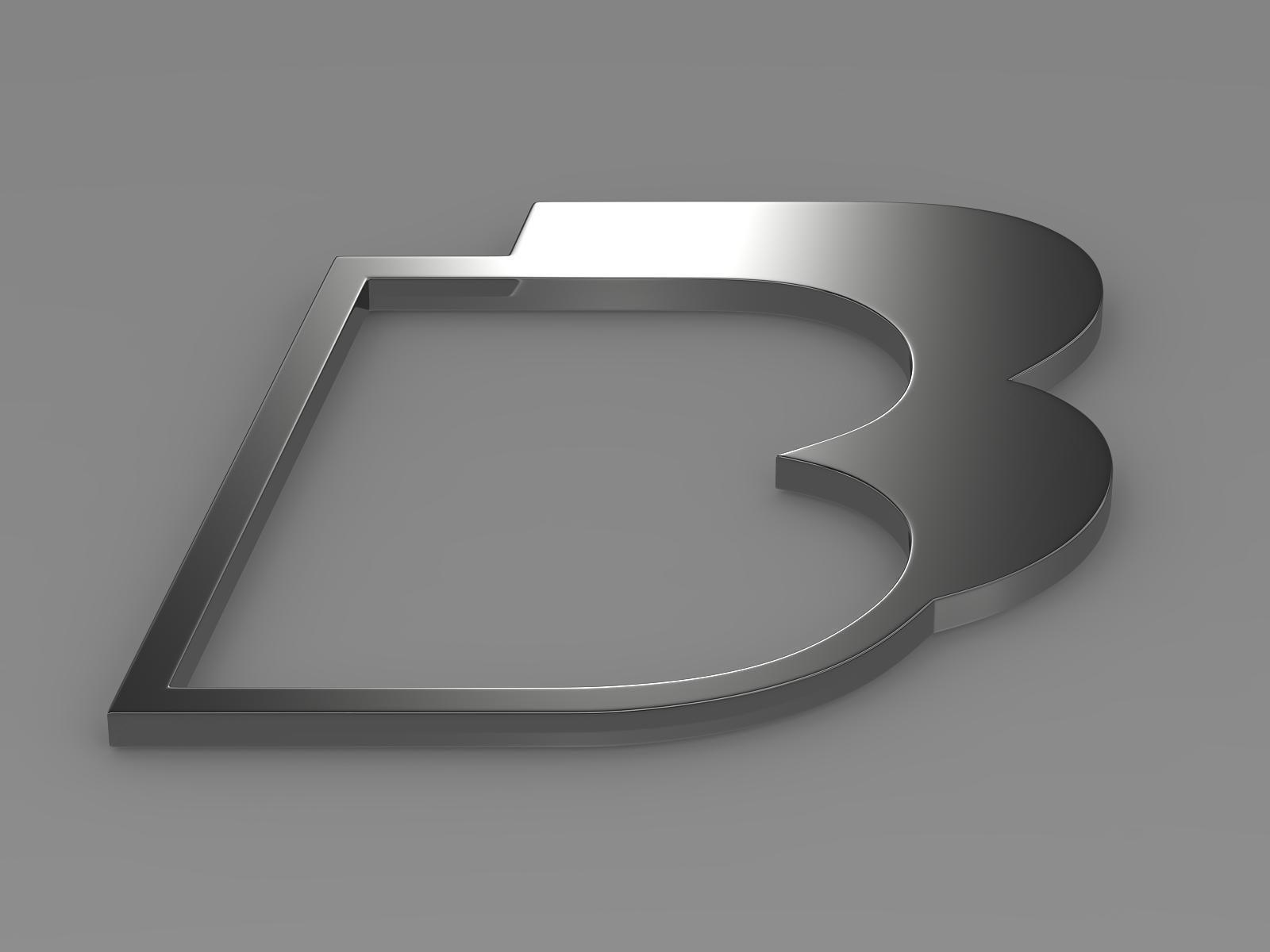 Bb Logo - BB logo 3D model