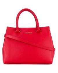Red N Logo - Lancaster Logo Stamp Tote in Red - Lyst