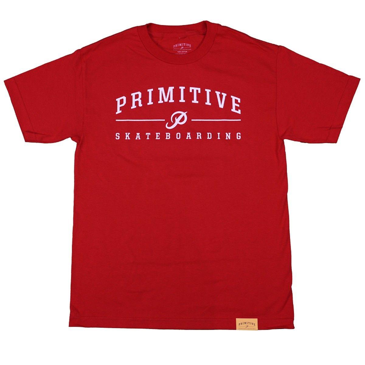 Primitive Brand Logo - Primitive Apparel Core Logo T-Shirt - Red