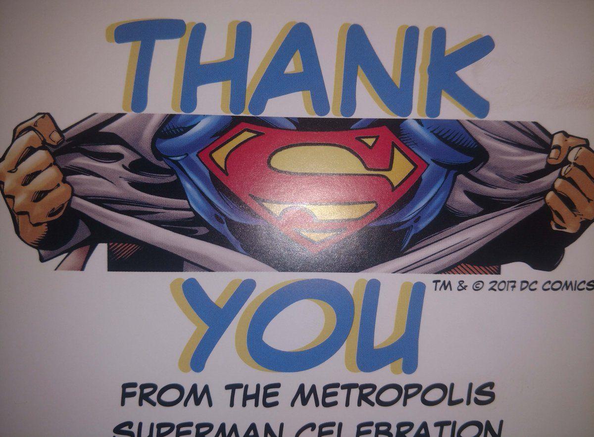 Thank You Superman Logo - Superman Celebration on Twitter: 