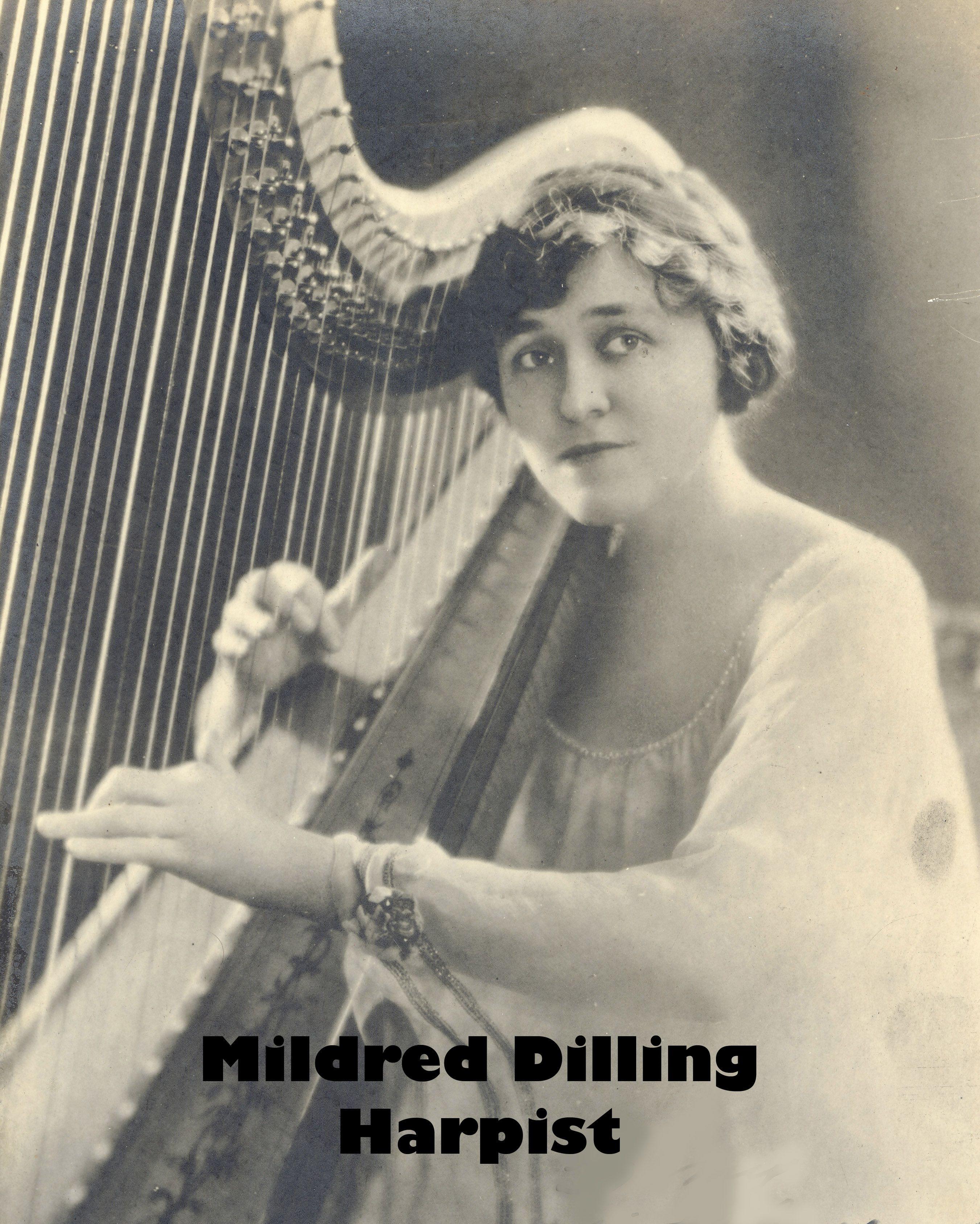 Woman Harp Logo - Mildred Dilling, born in Marion Indiana on February 231894, became ...