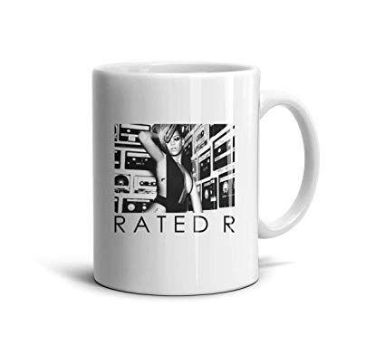 Cool R Logo - Amazon.com: renddfaition Mugs Cool-Rihanna-Rated-R-Logo- Cups Gift ...