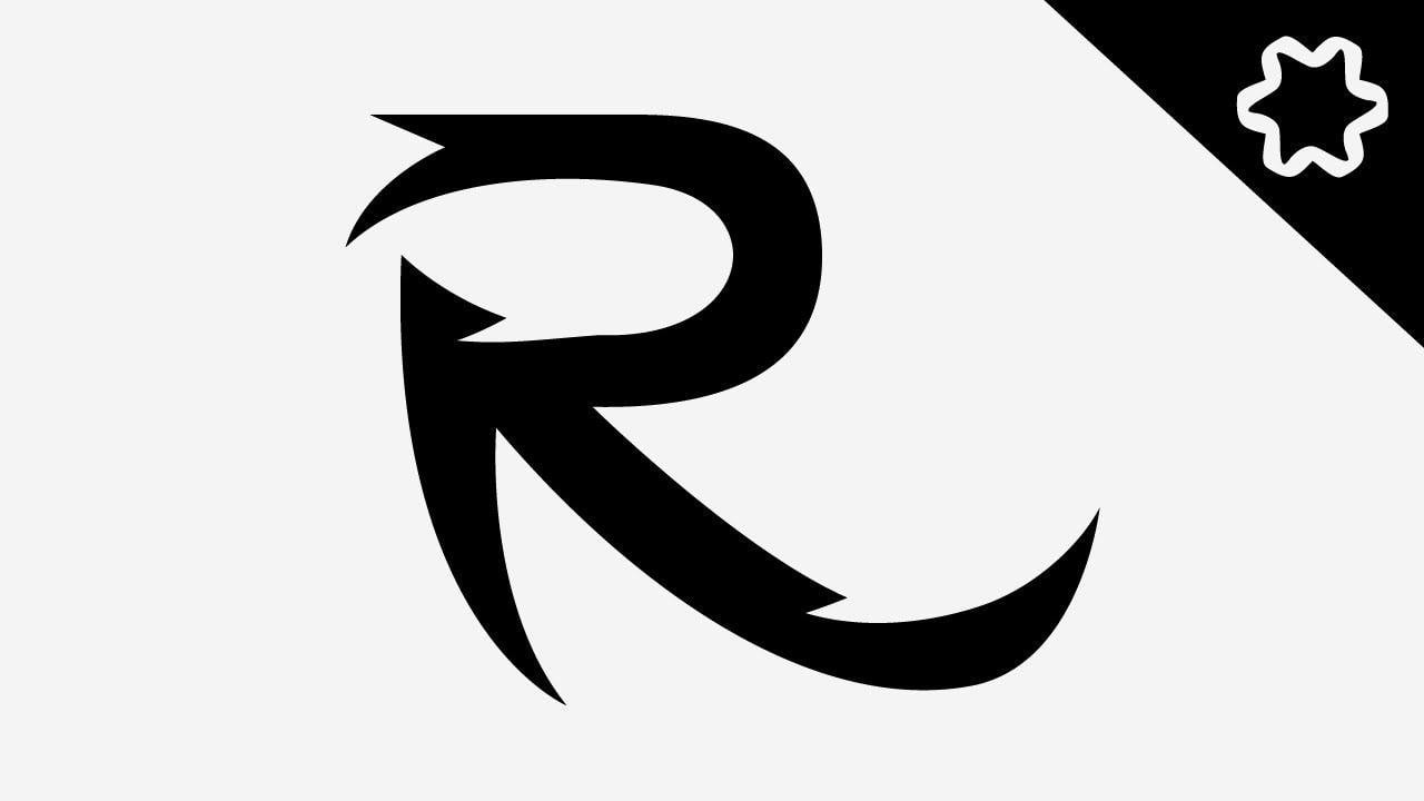 Cool R Logo - Tutorial Adobe illustrator for Beginners / Custom Letter R, cool ...