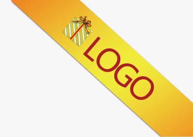 Yellow Colored Logo - Yellow,colored Ribbon,decoration,logo, Yellow, Colored Ribbon ...