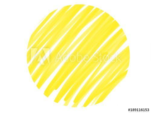 Yellow Colored Logo - Soft Color Vintage Pastel Abstract Circle Logo Watercolor Background